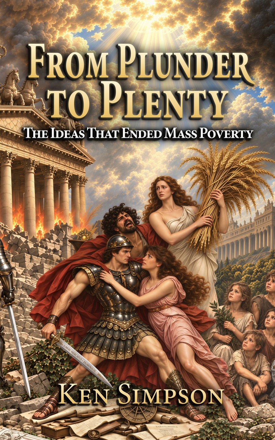 From Plunder to Plenty: The Ideas That Ended Mass Poverty, by Ken Simpson — front cover